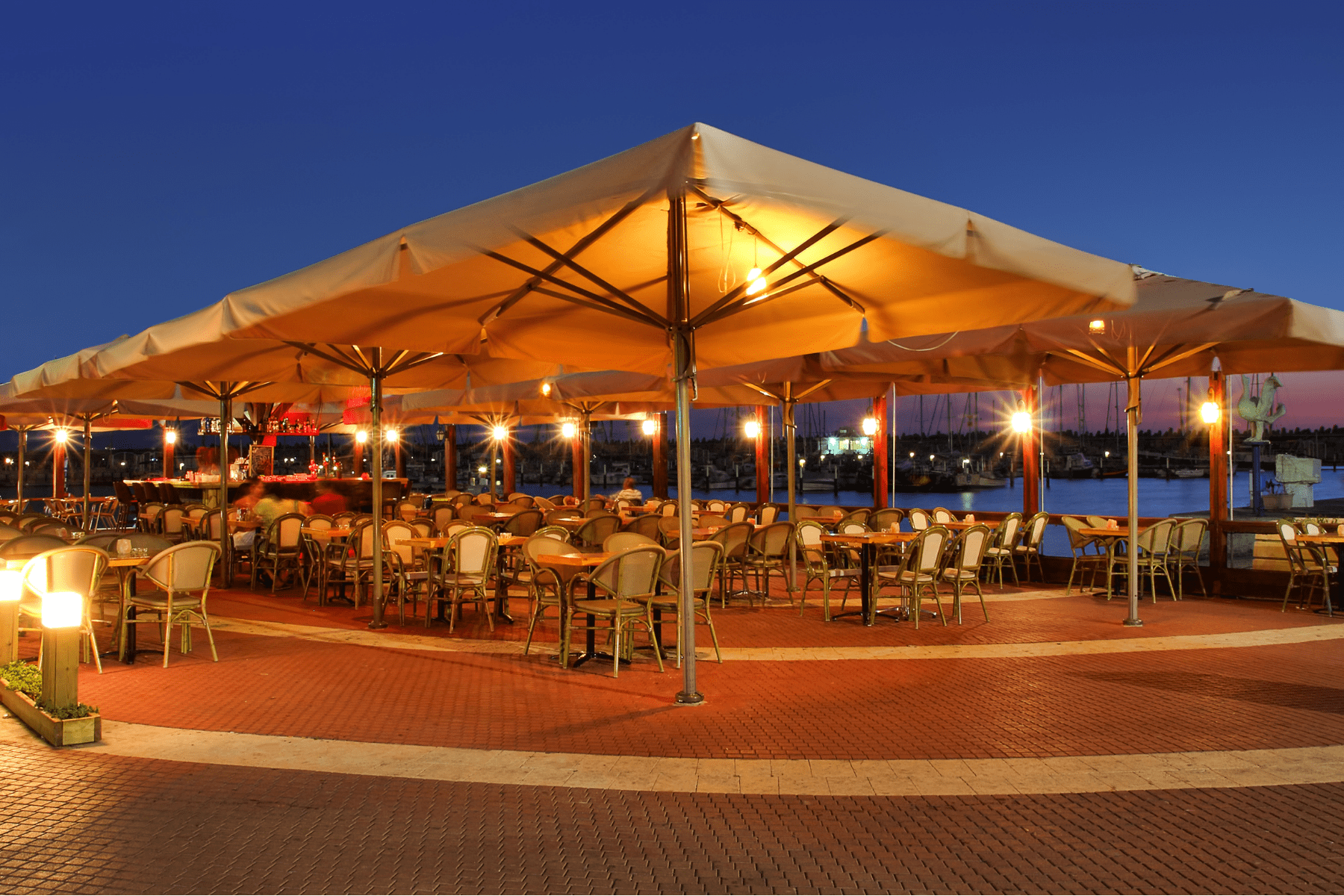 outdoor dining at a restaurant