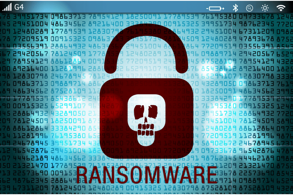ransomware lock logo
