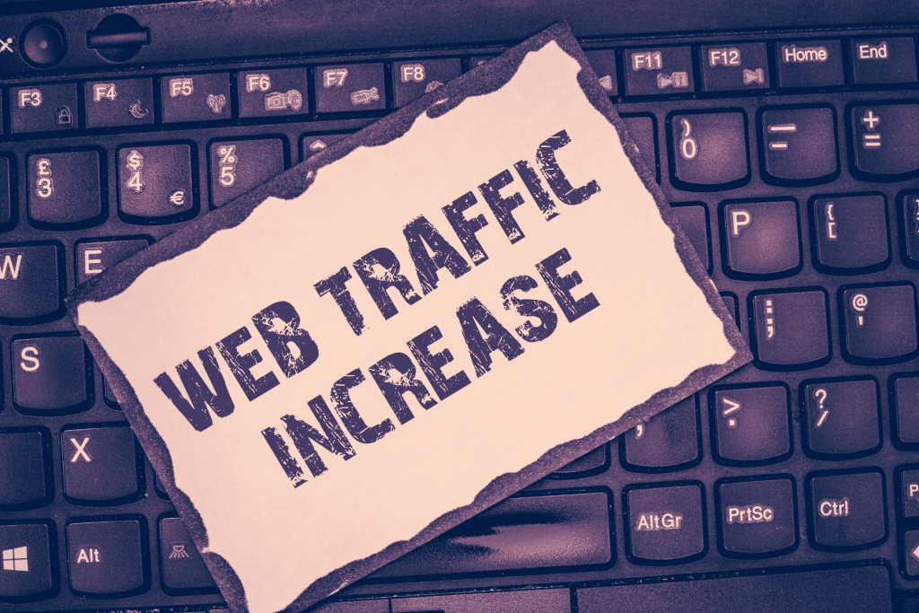 web traffic increase sign that may signify a DDoS attack